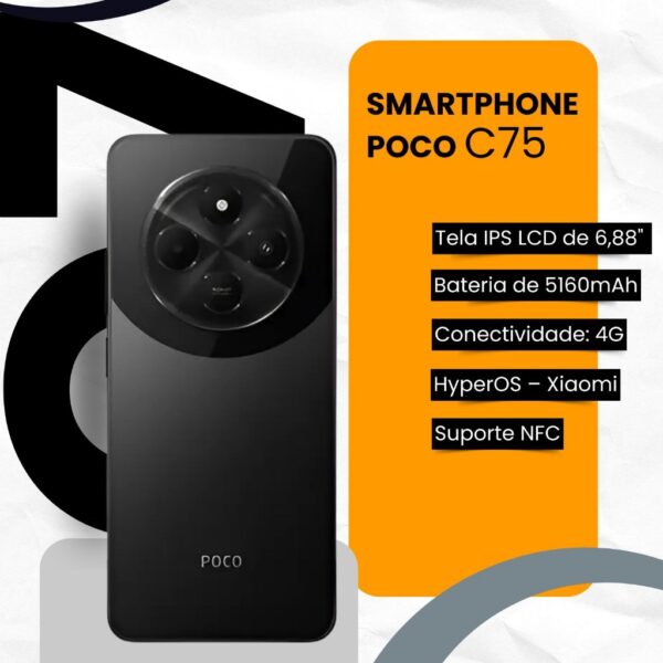 Celular Xiaomi POCO C75 Dual SIM 8/256GB - 6/128GB - Imagem 2