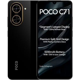 Smartphone Xiaomi Poco C71 Global 128GB 4GB RAM Dual SIM Tela6.8